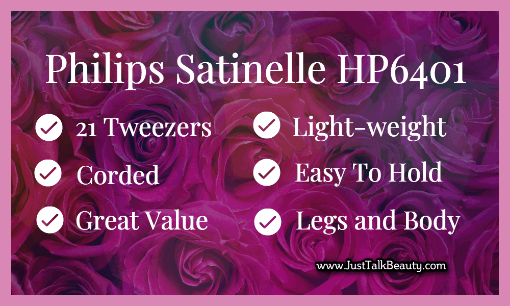 philips satinelle HP6401 benefits