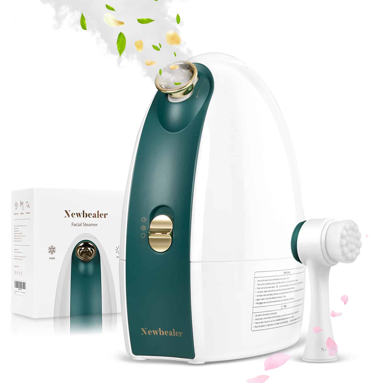 Newbealer Hot And Cold Facial Steamer Aromatherapy Too