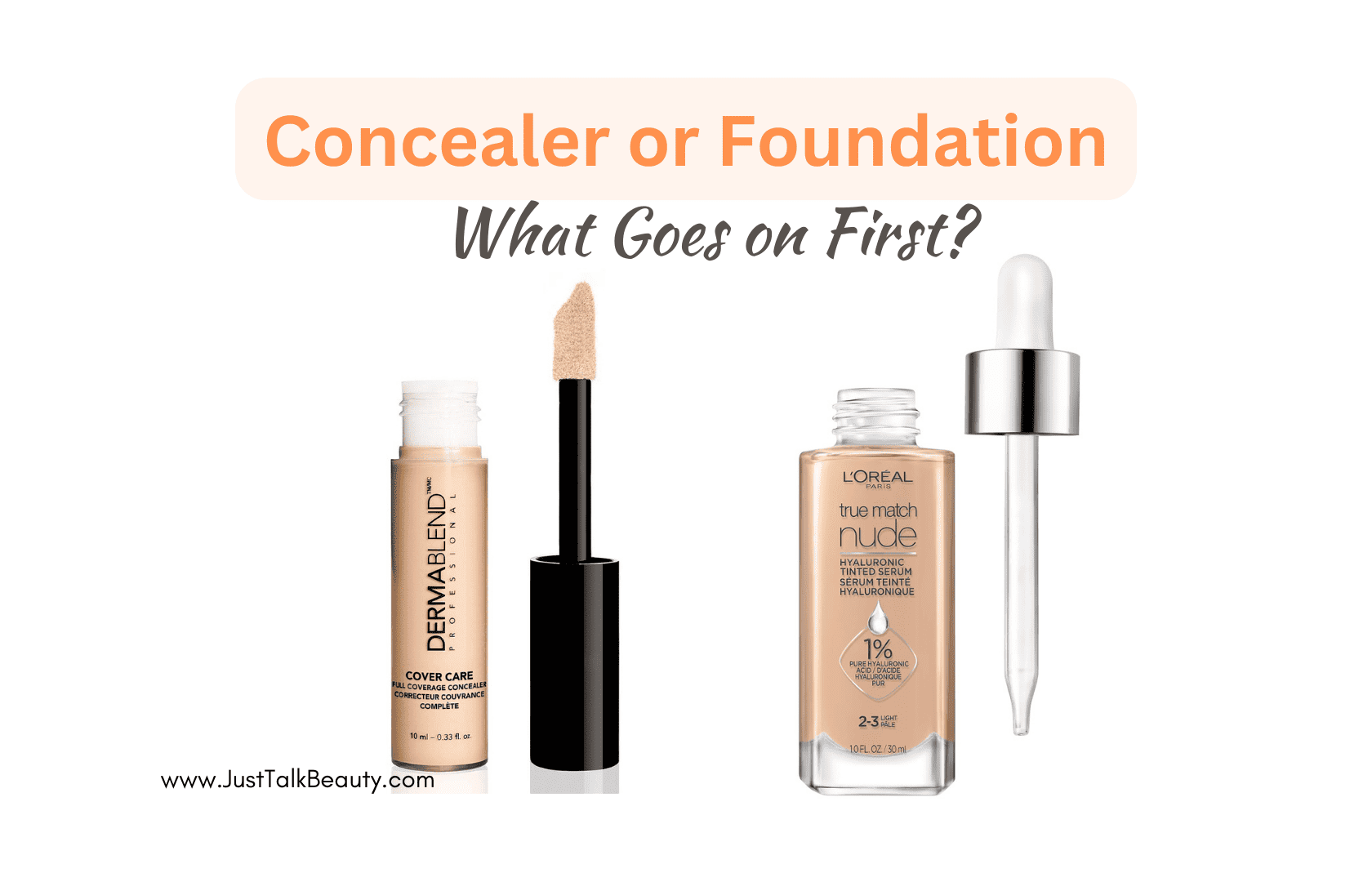 foundation or concealer first